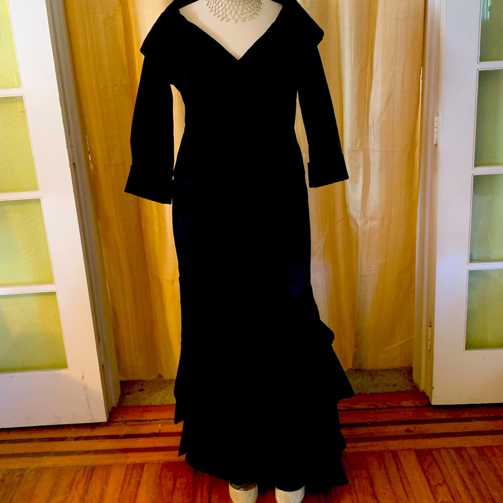 Stretch Taffeta 2-pc Gown, Size 18W